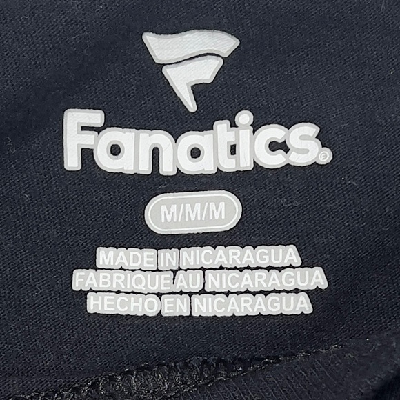 Fanatics Giants Logo Tee Shirt Mens Medium Short Sleeve Black - Picture 8 of 8